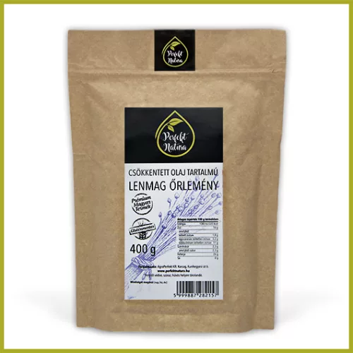 Perfekt Natura csökkentett olajtartalmú lenmag őrlemény 400 g - Bio és natúr élelmiszerek