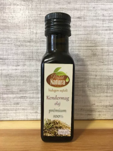 Perfekt Natura hidegen sajtolt kendermag  olaj 100 ml - Bio és natúr élelmiszerek
