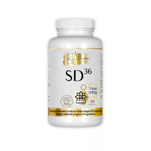 Stardiets SD36 fogyókúrás étrend-kiegészítő kapszula 60 db - Bio és natúr étrendkiegészítők