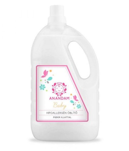 Anandam baby hipoallergén öblítő púder illattal 3000 ml - Bio és natúr tisztítószerek