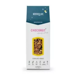 Hesters life choconut cookies csokoládés kókuszos gabonapehely 320 g - Bio és natúr élelmiszerek