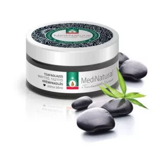 Medinatural mattító tisztító krémpakolás teafás zsíros bőrre 100 ml - Aromaterápiához és természetes wellnesshez