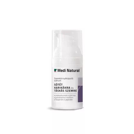 Medinatural szemkörnyékápoló szérum sötét karikákra és táskás szemre 30 ml - Bio és natúr kozmetikumok