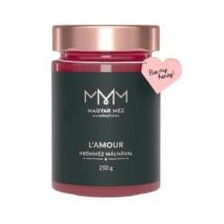 Magyar méz manufaktúra lamour krémméz málnával 250 g - Bio és natúr élelmiszerek