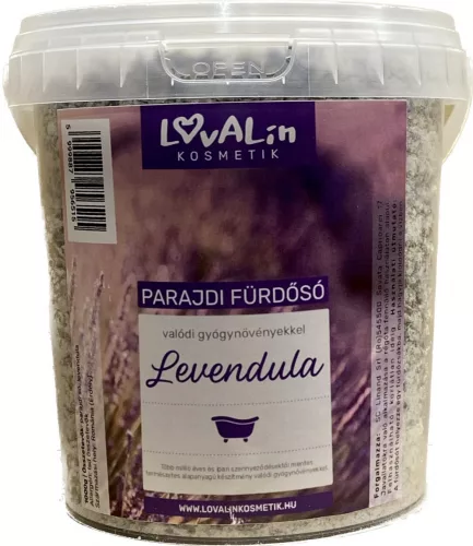 Lovalin parajdi fürdősó valódi gyógynövénnyel levendulával 1000 g - Bio és natúr kozmetikumok