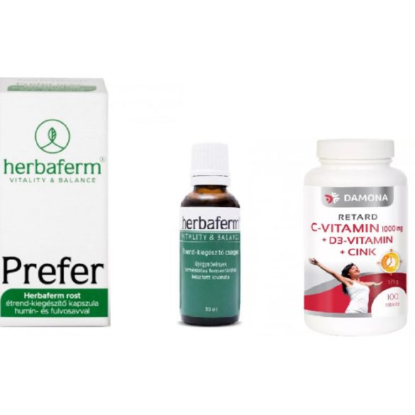 Herbaferm csomag ajándék C+D3+Cink-vitaminnal