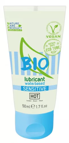 HOT Bio Sensitive - vegán vízbázisú síkosító (50 ml) - Bio és natúr intim termékek