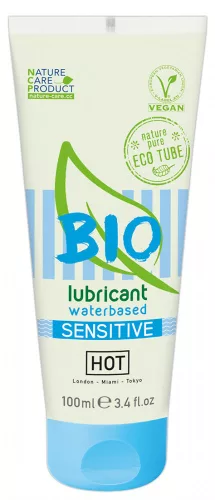 HOT Bio Sensitive - vegán vízbázisú síkosító (100ml) - Bio és natúr intim termékek