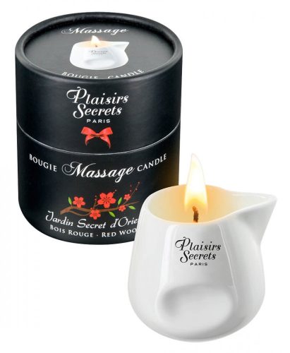 Plaisirs Secrets Red Wood - masszázsgyertya (80 ml)