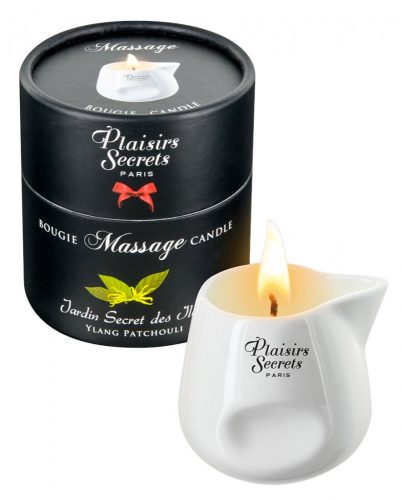 Plaisirs Secrets Ylang Patchouli - masszázsgyertya (80 ml)