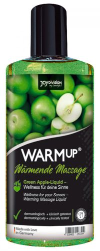 JoyDivision WARMup - melegítős masszázsolaj - zöldalma (150 ml)