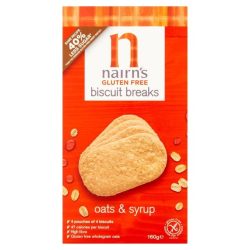   Nairns gluténmentes teljeskiőrlésű 72% rostdús édes zabkeksz 160 g