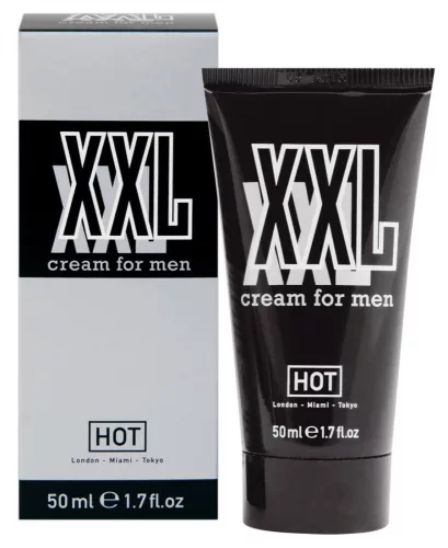 HOT XXL - intim krém férfiaknak (50 ml) - Bio és natúr intim termékek
