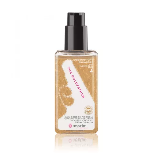 mystim síkosító elektro szexhez - 23k gold (250 ml) - Bio és natúr intim termékek