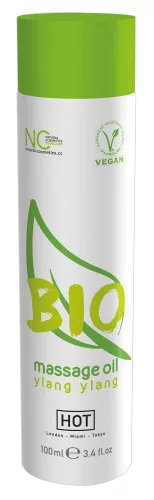 HOT BIO - vegán masszázsolaj - ylang ylang (100ml) - Bio és natúr intim termékek