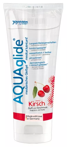 AQUAglide - vízbázisú síkosító - cseresznye (100ml) - Bio és natúr intim termékek