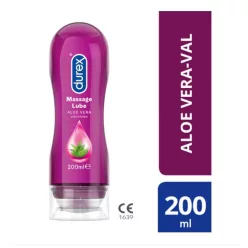 Durex Play 2in1 masszázsolaj - Aloe Vera (200 ml) - Bio és natúr intim termékek