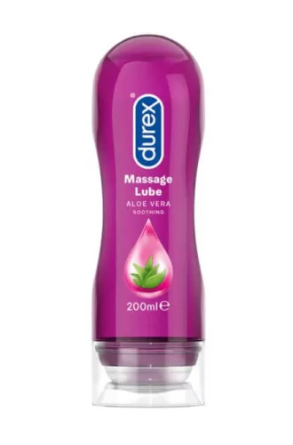 Durex Play 2in1 masszázsolaj - Aloe Vera (200 ml) - Bio és natúr intim termékek