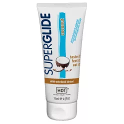 HOT Superglide Kókusz - ehető síkosító (75 ml) - Bio és natúr intim termékek