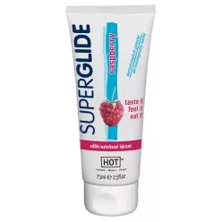 HOT Superglide Málna - ehető síkosító (75 ml) - Bio és natúr intim termékek