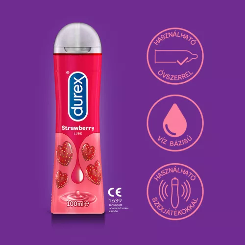 Durex Play Strawberry - epres síkosító (50 ml) - Bio és natúr intim termékek