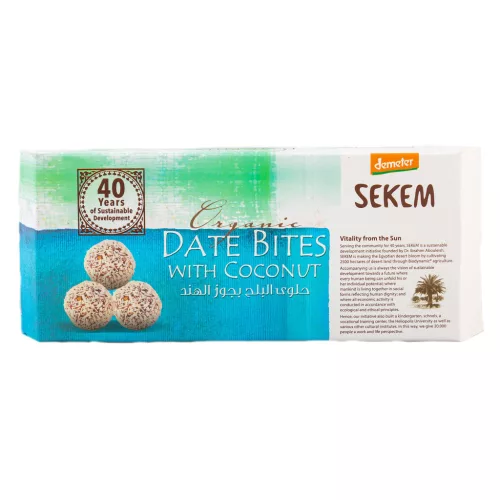 Bio Demeter Sekem Kókuszos Datolyagolyó 120G - Bio és natúr élelmiszerek