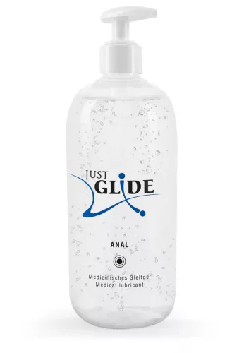 Just Glide Aanal - vízbázisú, anál síkosító (500 ml) - Bio és natúr intim termékek