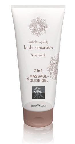 Shiatsu 2in1 Silky touch - selymes masszázs síkosító (200 ml)