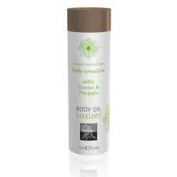 Shiatsu Luxury - ehető masszázsolaj - kókusz-ananász (75 ml) - Bio és natúr intim termékek