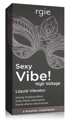 Orgie Sexy Vibe High Voltage - folyékony vibrátor nőknek és férfiaknak (15 ml) - Bio és natúr intim termékek