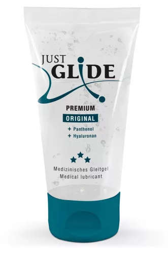 Just Glide Premium Original - vegán, vízbázisú síkosító (50 ml) - Bio és natúr intim termékek