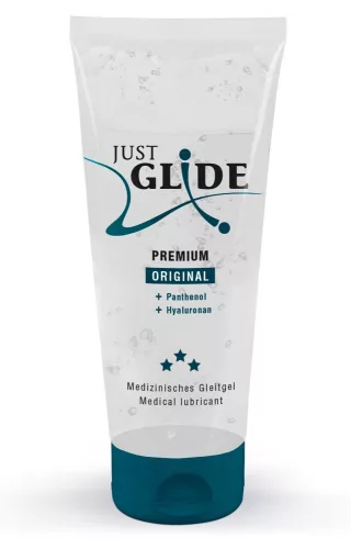 Just Glide Premium Original - vegán, vízbázisú síkosító (200 ml) - Bio és natúr intim termékek