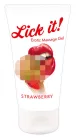 Lick it! - 2in1 ehető síkosító - eper (50 ml) - Bio és natúr intim termékek