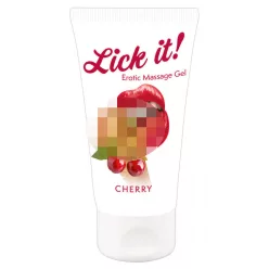 Lick it! - 2in1 ehető síkosító - cseresznye (50 ml) - Bio és natúr intim termékek