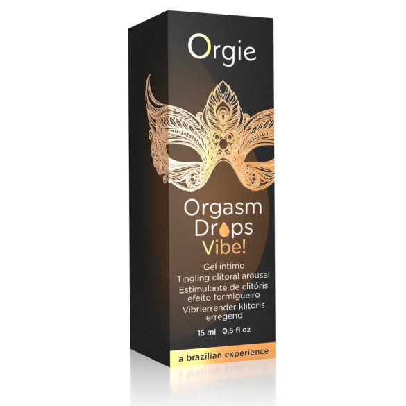 Orgie Orgasm Drops Vibe - bizsergető intim gél nőknek (15 ml)