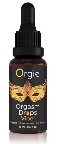 Orgie Orgasm Drops Vibe - bizsergető intim gél nőknek (15 ml) - Bio és natúr intim termékek
