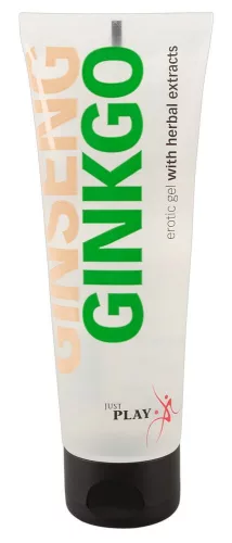 Just Play Ginseng Ginkgo - vízbázisú síkosító (80 ml) - Bio és natúr intim termékek