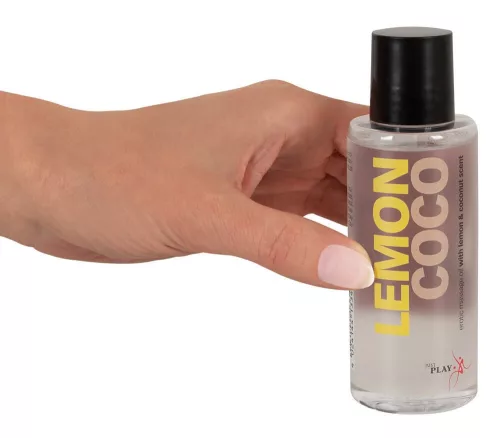 Just Play - vegán masszázsolaj - citrom-kókusz (100ml) - Bio és natúr intim termékek