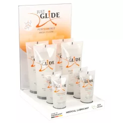 Just Glide Performance - Display és síkosító csomag (8 részes) - Bio és natúr intim termékek