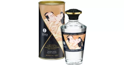 Shunga - melegítő hatású masszázsolaj - vanília (100ml) – Masszázsolaj, masszázsgél