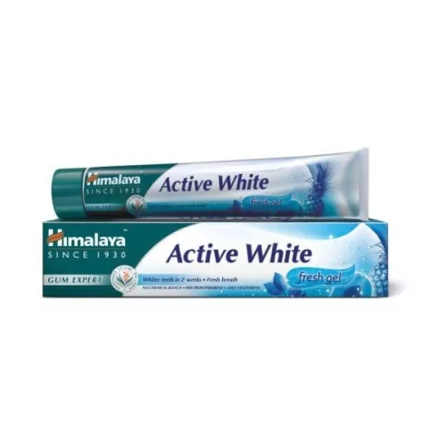 Himalaya herbals fogkrém active white fresh gel 75 ml - Bio és natúr kozmetikumok