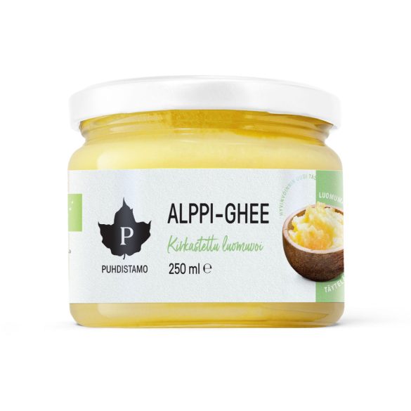 Puhdistamo Alppi-Ghee 250ml organikus alpesi ghi