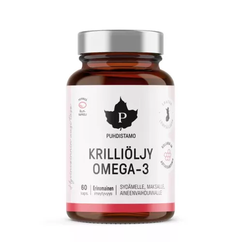Puhdistamo Krilliöljy Omega-3 olaj 60 kapszula – Új termékek