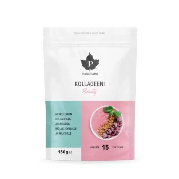 Puhdistamo Kollageeni Beauty 150g piros- bogyós ízű kollagén italpor