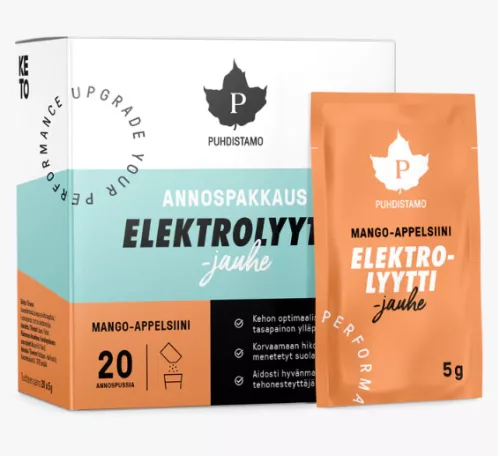 Puhdistamo Elektrolit 20 tasak mangó- narancs ízű italpor (20x5g) - 