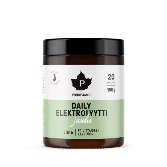 Puhdistamo Daily elektrolyytti 100g lime ízű napi elektrolit italpor