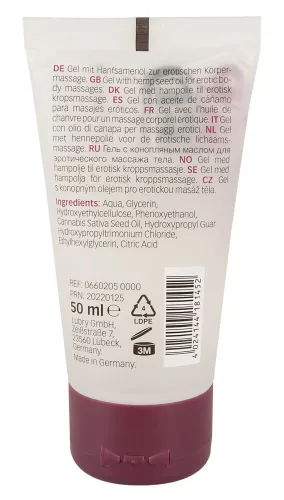 Just Play Hemp Seed - vízbázisú vegán síkosító (50 ml) - Bio és natúr intim termékek