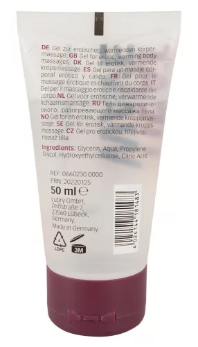 Just Play - melegítő vízbázisú síkosító (50 ml) - Bio és natúr intim termékek