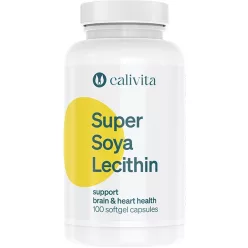 CaliVita Super Soya Lecithin 100 lágyzselatin-kapszula Szójalecitin 100db - Bio és natúr étrendkiegészítők