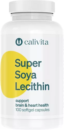 CaliVita Super Soya Lecithin 100 lágyzselatin-kapszula Szójalecitin 100db - Bio és natúr étrendkiegészítők